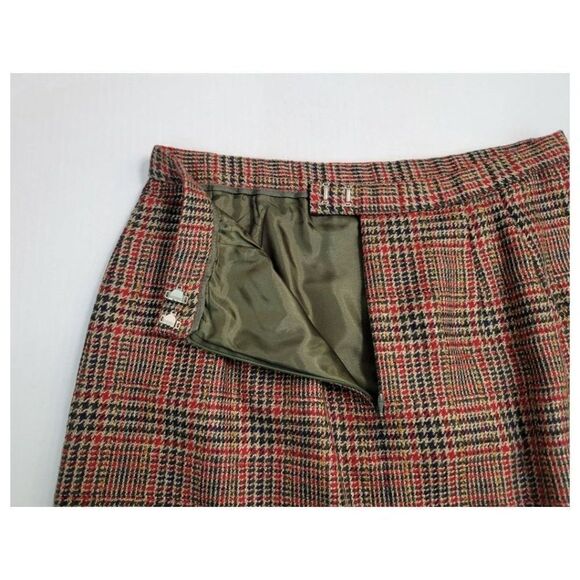 Vintage 1990's Pendleton Tweed Wool Plaid Skirt - Picture 7 of 7
